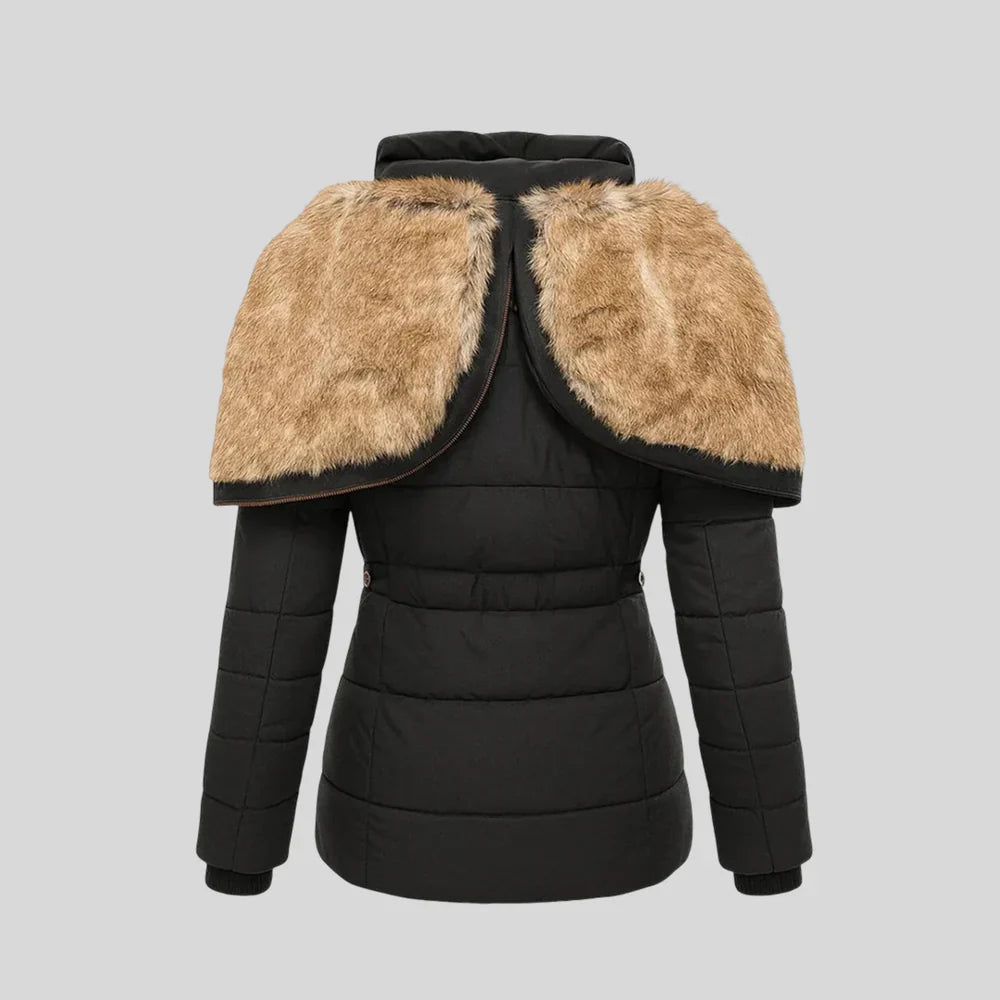 LOLA – Abrigo de invierno acolchado con forro de pelo cálido