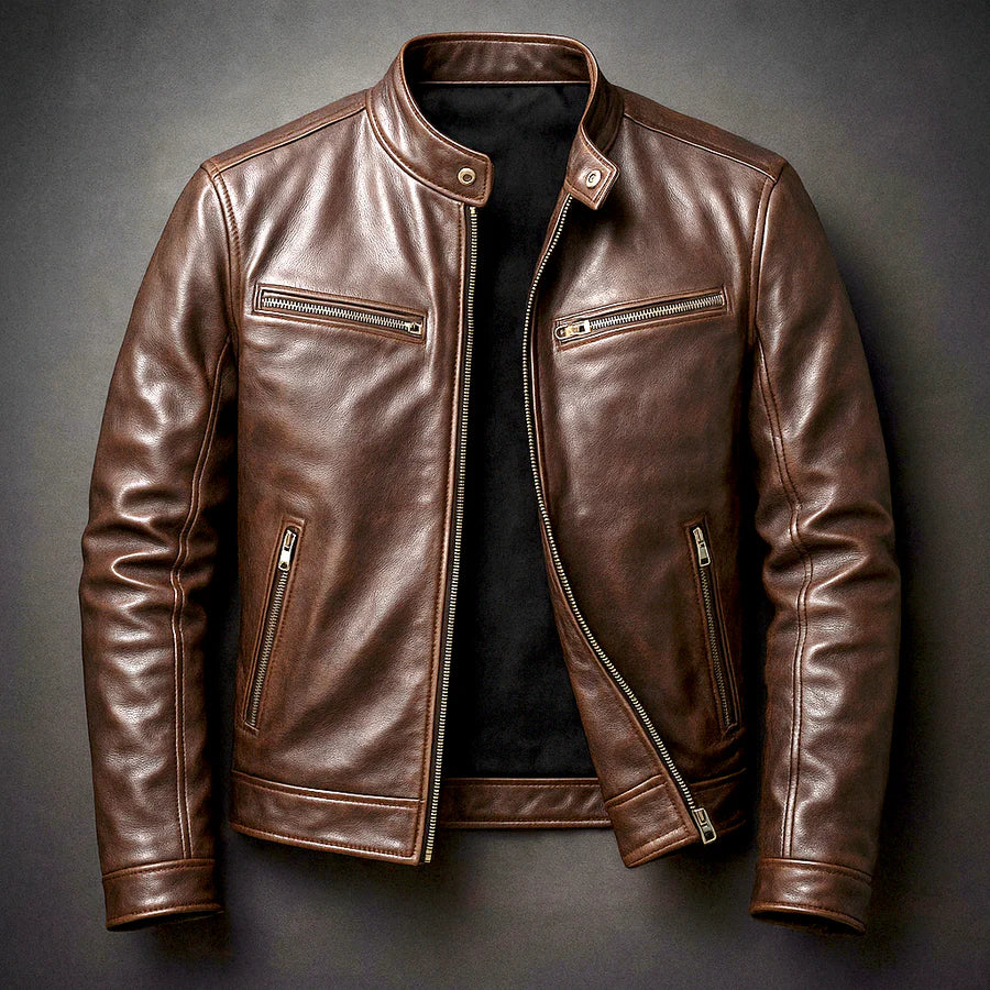 Chaqueta de cuero vintage