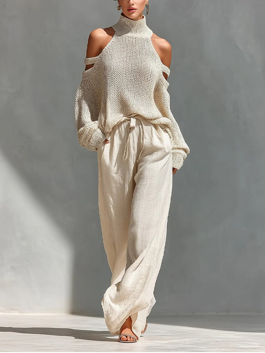 CAMILLA | CONJUNTO DE MODA EN PUNTO Y LINO