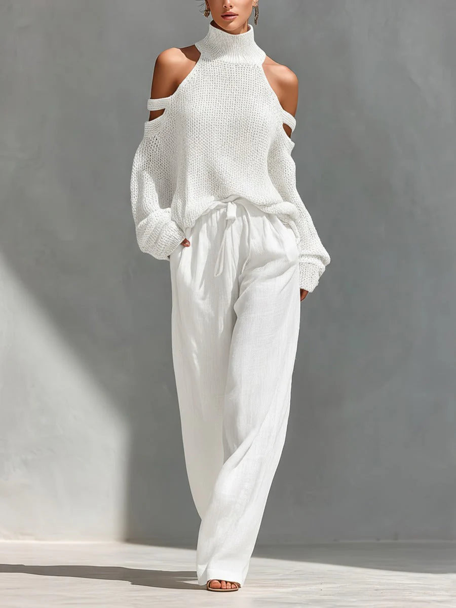CAMILLA | CONJUNTO DE MODA EN PUNTO Y LINO