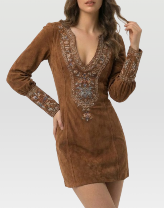 Flora™ | Vestido bordado