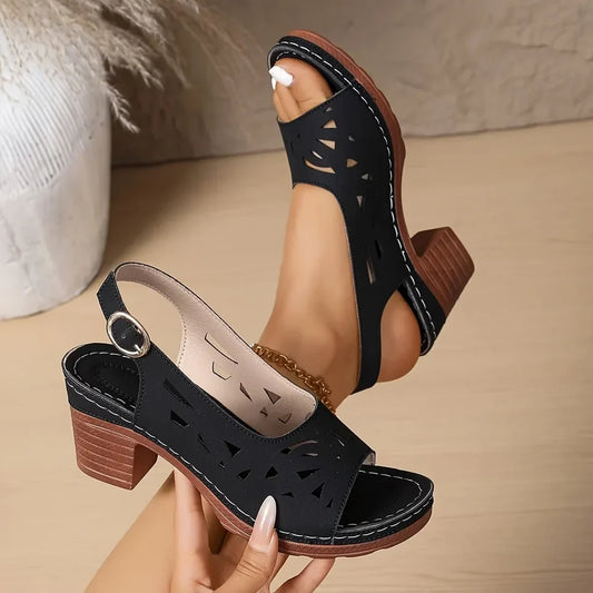 Sandalias de cuña bohemias para mujer con triple soporte para el arco del pie