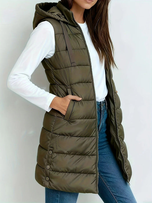 Naya | Chaqueta con Capucha alcolchada sin mangas